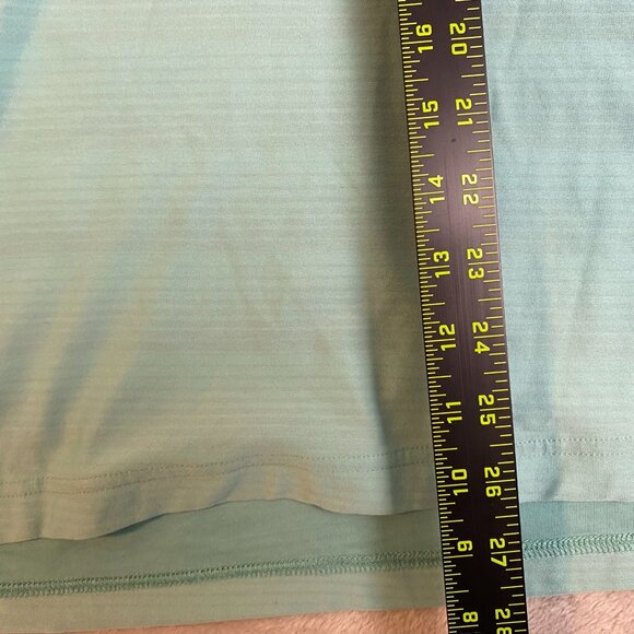 TravisMathew Mens Polo Shirt Size XL Light Blue Striped Short Sleeve Polyester B - Picture 4 of 8